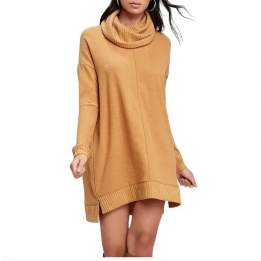 Urban Outfitters Lumière Cowl Neck Long Sleeve Sweater Dress - Picture 2 of 8